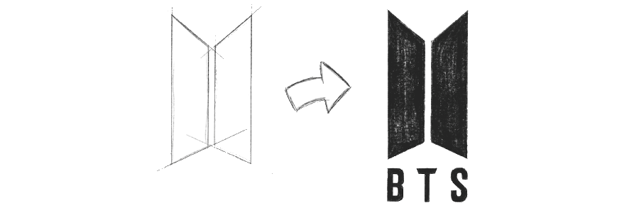 BTS ON | Bts drawings, Kpop drawings, Art drawings simple