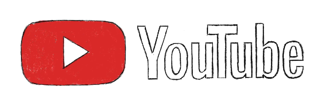Step 6 of drawing the YouTube logo: Color in the logo